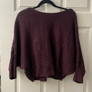 Maroon knit sweater